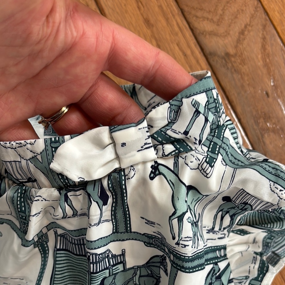 Janie and Jack Kids' Green Horse Print Dress - Picture 3 of 7